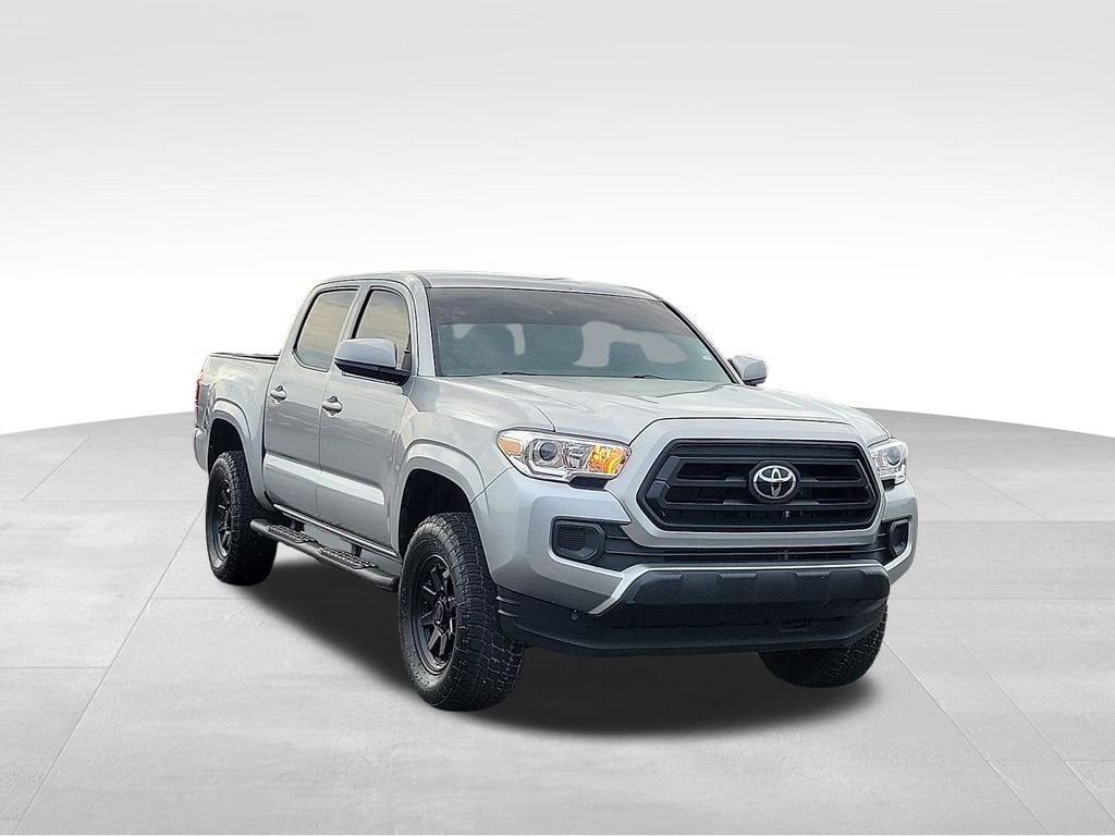 2023 Toyota Tacoma 4WD SR in Silver — front three-quarter view