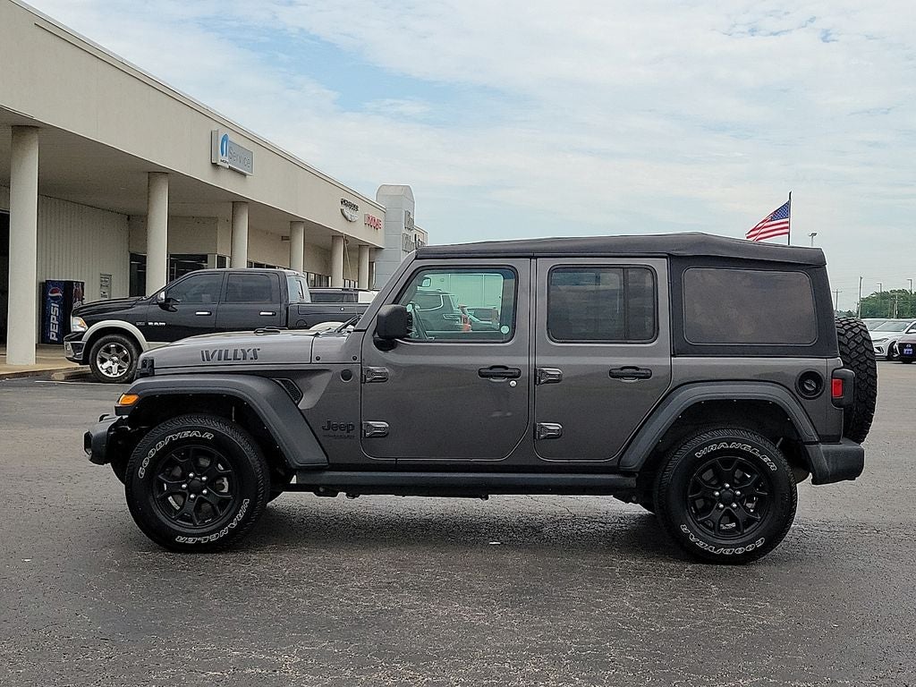 2022 Jeep Wrangler — rear three-quarter view