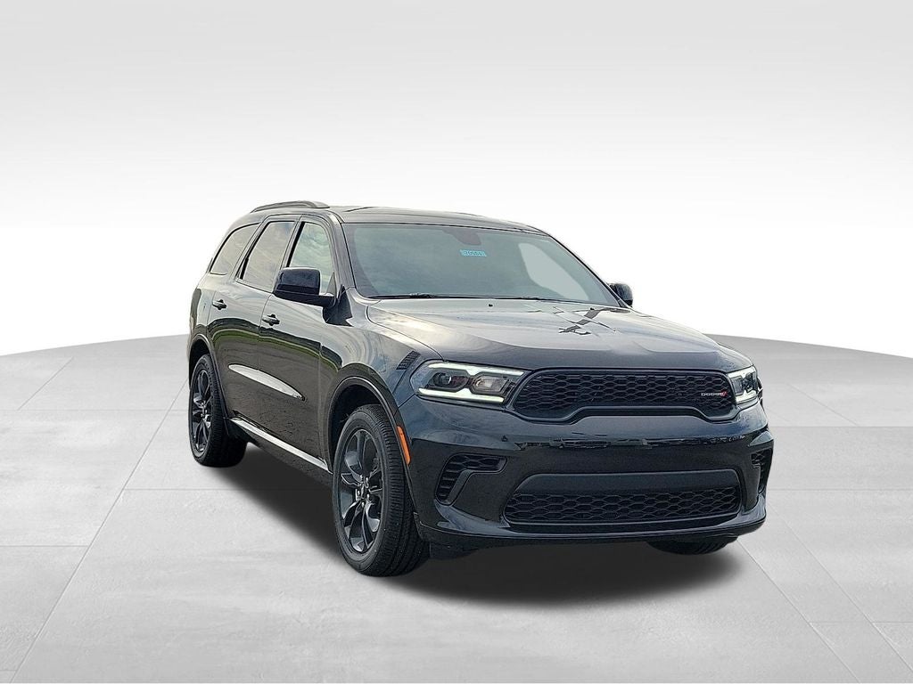 2026 Dodge Durango GT in Db Black Crystal Clearcoat — front three-quarter view