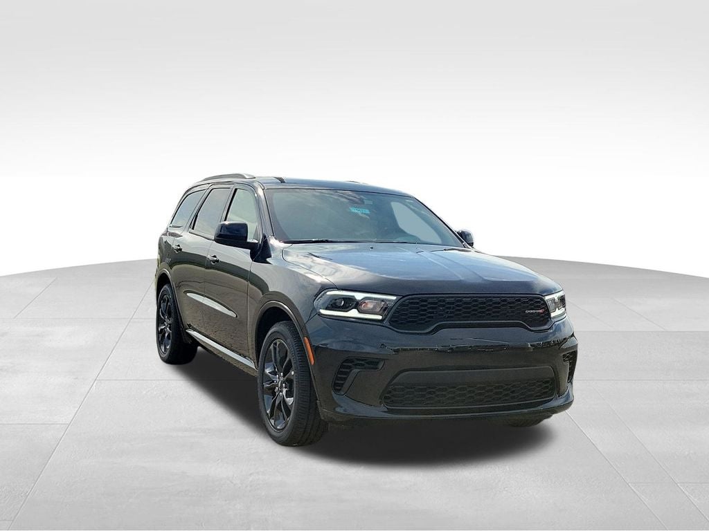 2026 Dodge Durango GT in Db Black Crystal Clearcoat — front three-quarter view