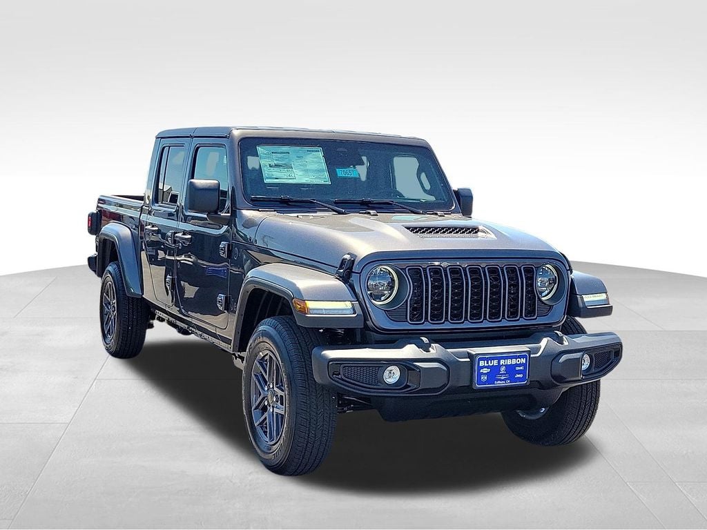 2026 Jeep Gladiator Sport S in Granite Crystal Metallic Clearcoat — front three-quarter view