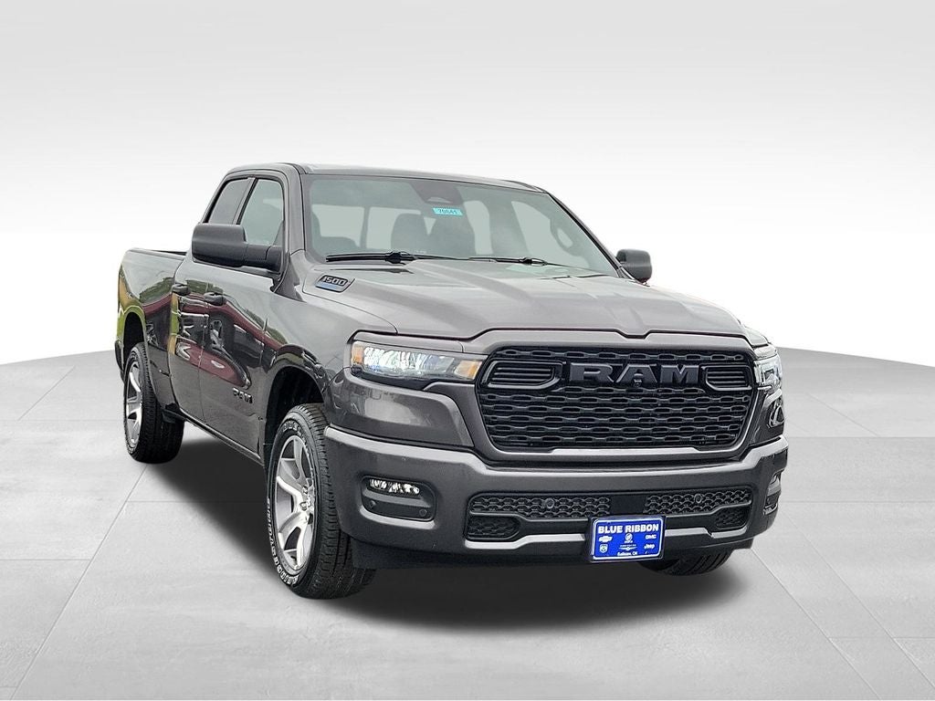 2026 RAM 1500 Express in Granite Crystal Metallic Clearcoat — front three-quarter view