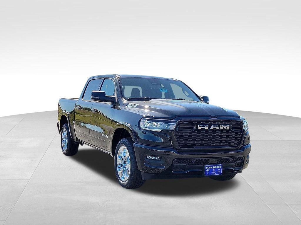2026 RAM 1500 Big Horn/Lone Star in Diamond Black Crystal Pearlcoat — front three-quarter view