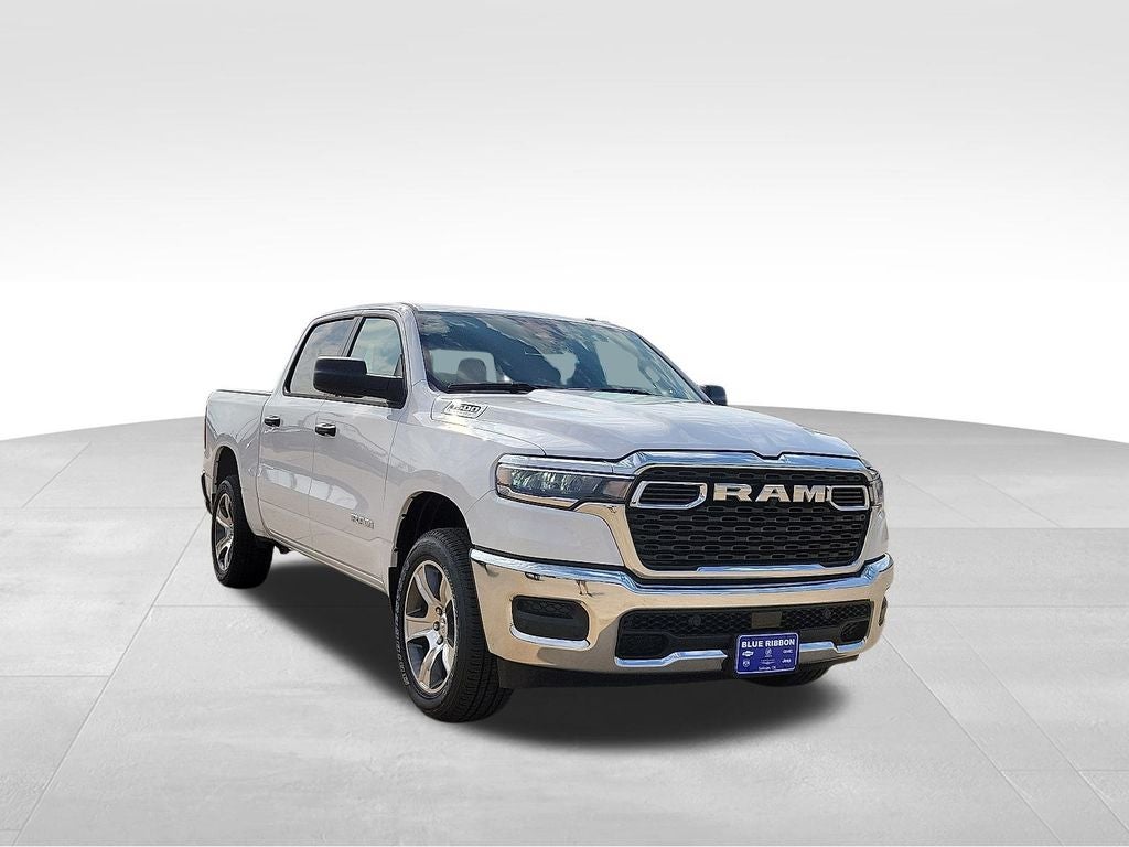 2026 RAM 1500 Tradesman in Bright White Clearcoat — front three-quarter view