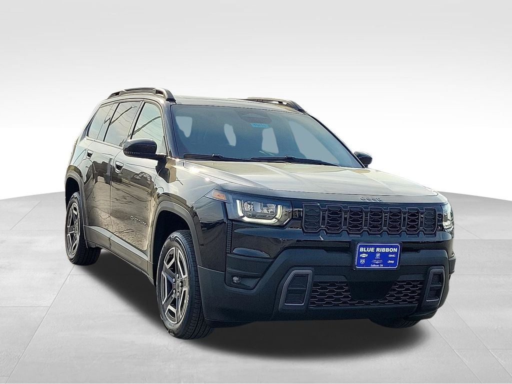 2026 Jeep Cherokee Limited in Diamond Black Crystal Pearlcoat — front three-quarter view