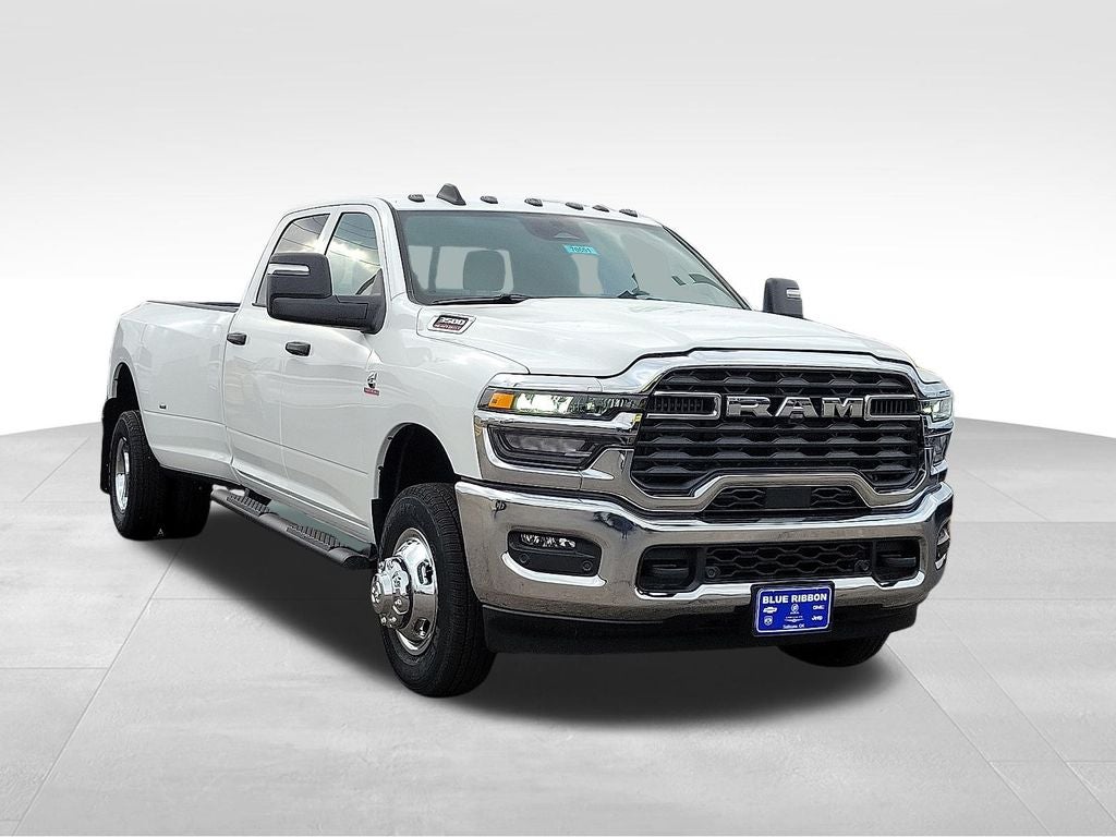 2026 RAM 3500 Tradesman in Bright White Clearcoat — front three-quarter view